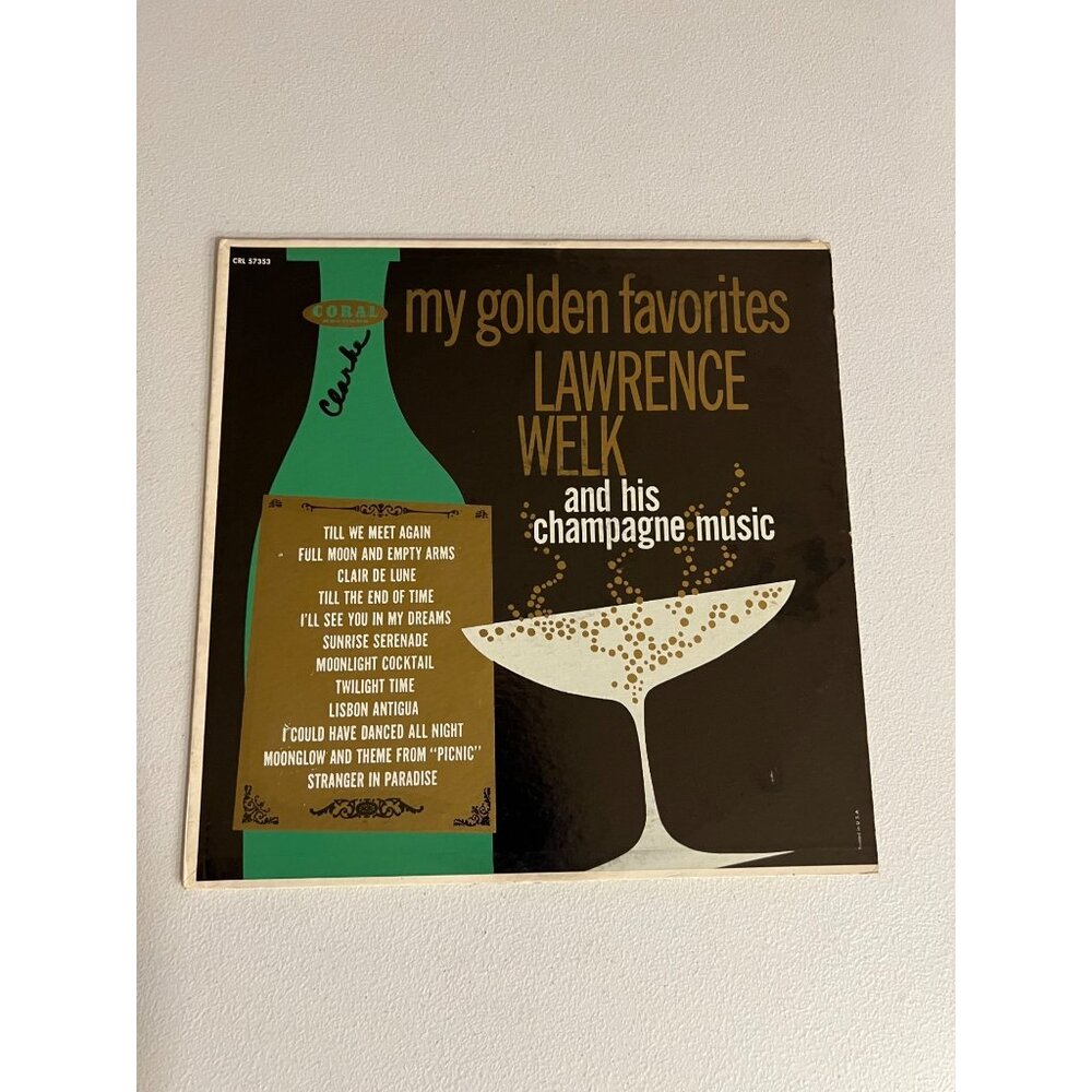 Lawrence Welk My Golden Favorites Vinyl LP Coral Records 1956 CRL 57353 Jazz/Pop